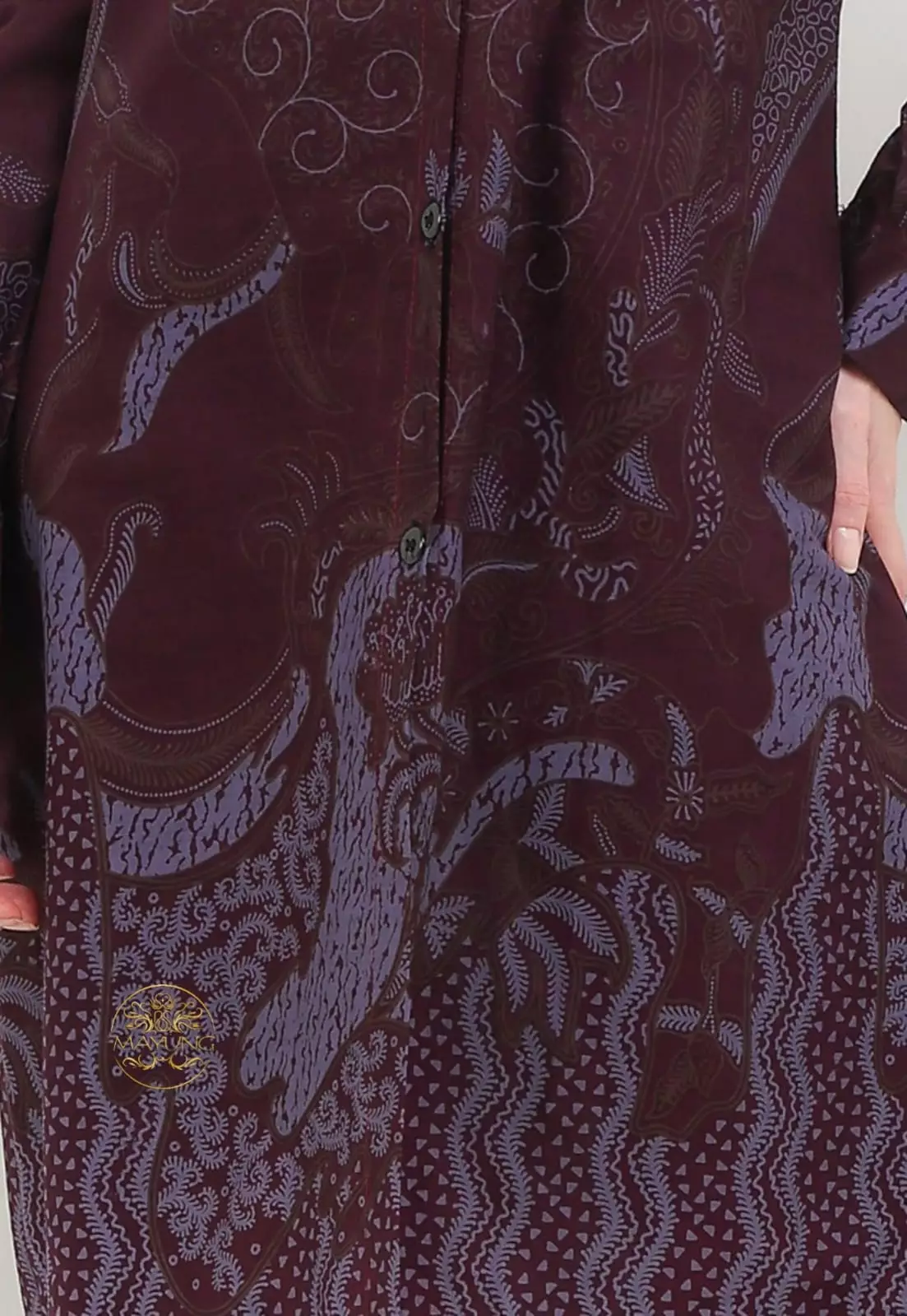 Tunik Batik Reksa Burgundy Premium NLN