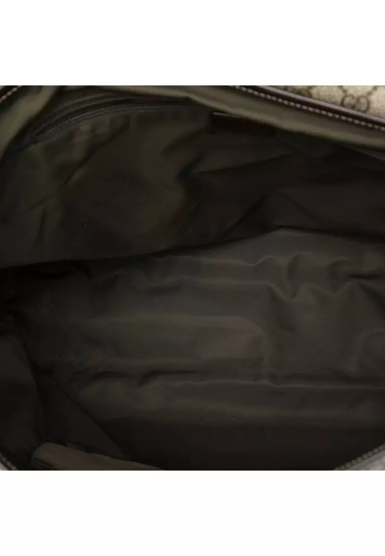 Pre-Loved Gucci Large Gg Supreme Interlocking G Messenger Bag