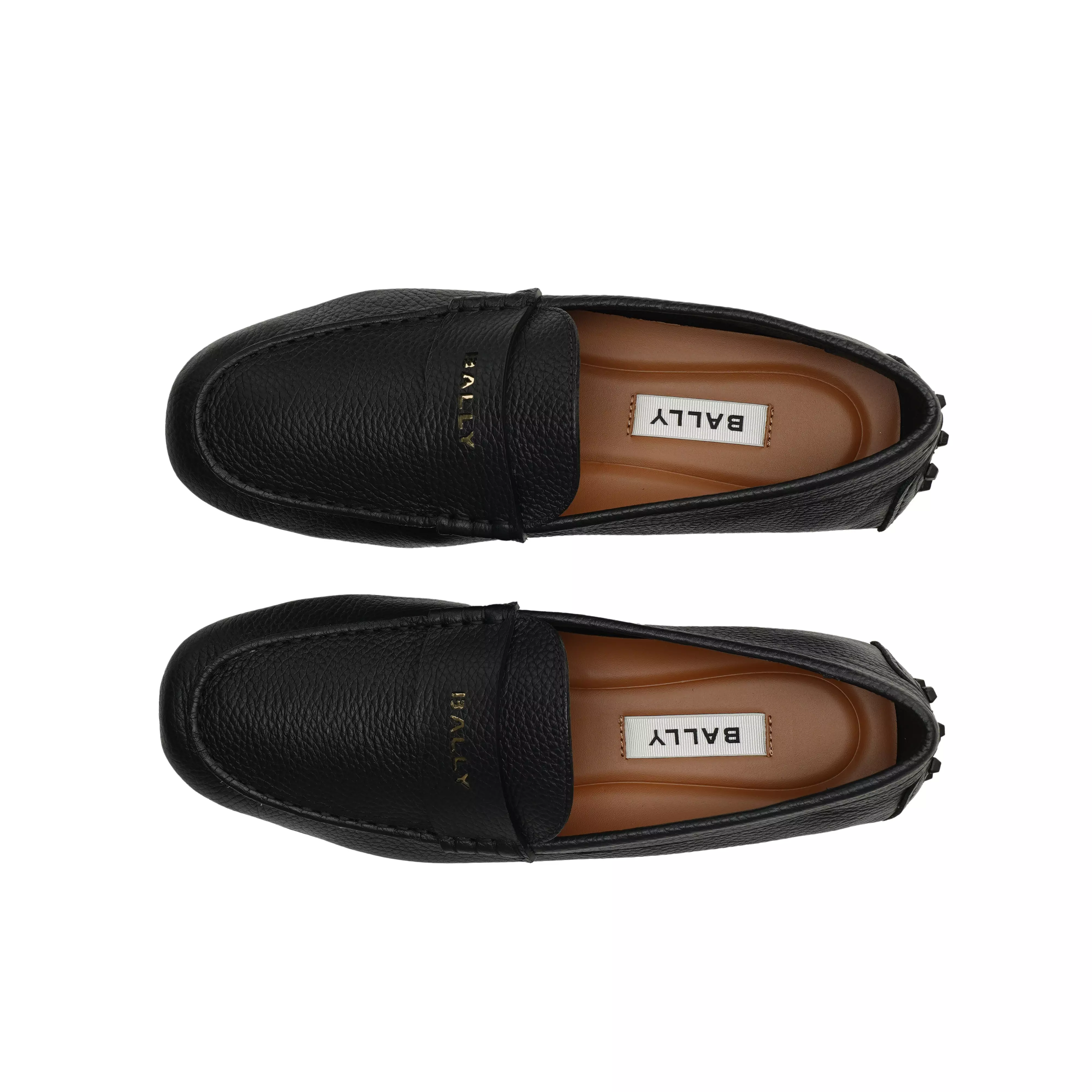 Bally Kelys-U Grained Leather Loafers - Black
