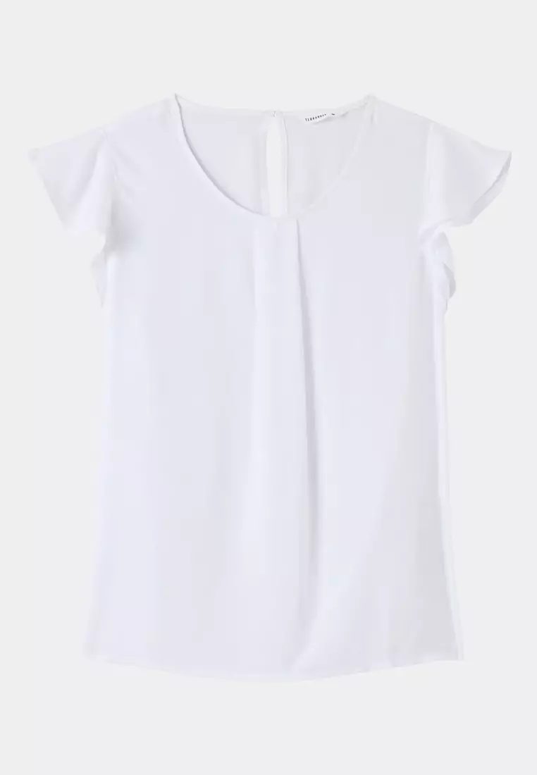 Blouse with Flounces for Women