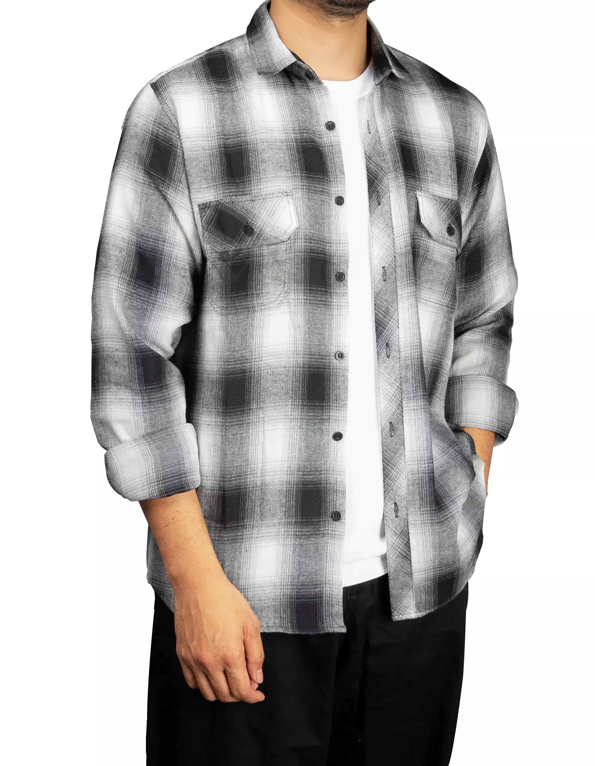 Gloaming Kemeja Flanel Veterano Unisex Panjang Elviro