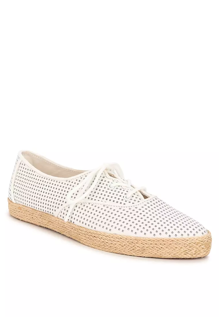 Discount on Keds  shoes - SKU: Keds Champion Point Low Wave Perf Leather Jute Foxing Sneakers