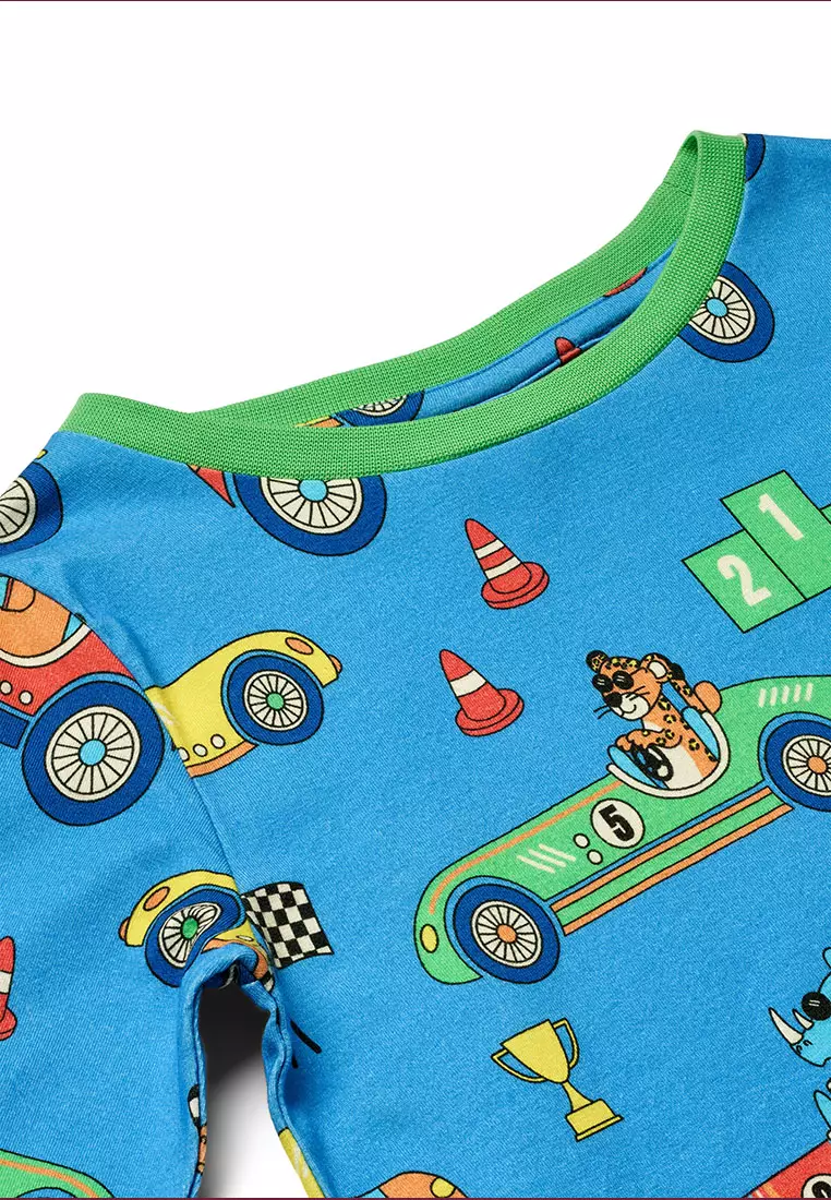 Nightwear set with race cars