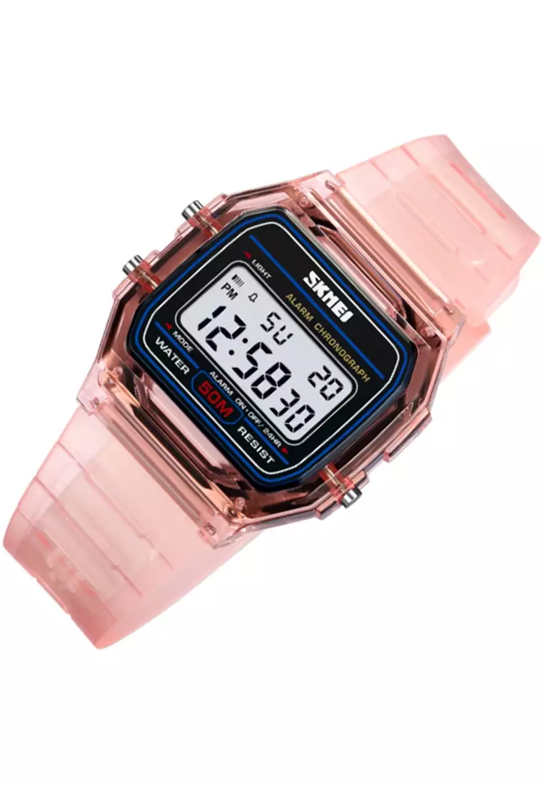 Jam Tangan Digital Pria Waterproof Many Function Strap Tali Material TPU DV45 ORIGINAL