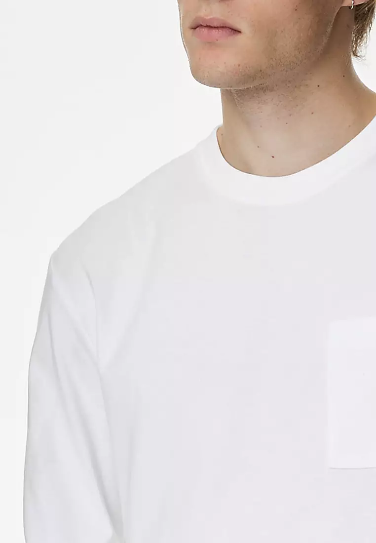 Pure Cotton Heavy Weight Long Sleeve T Shirt