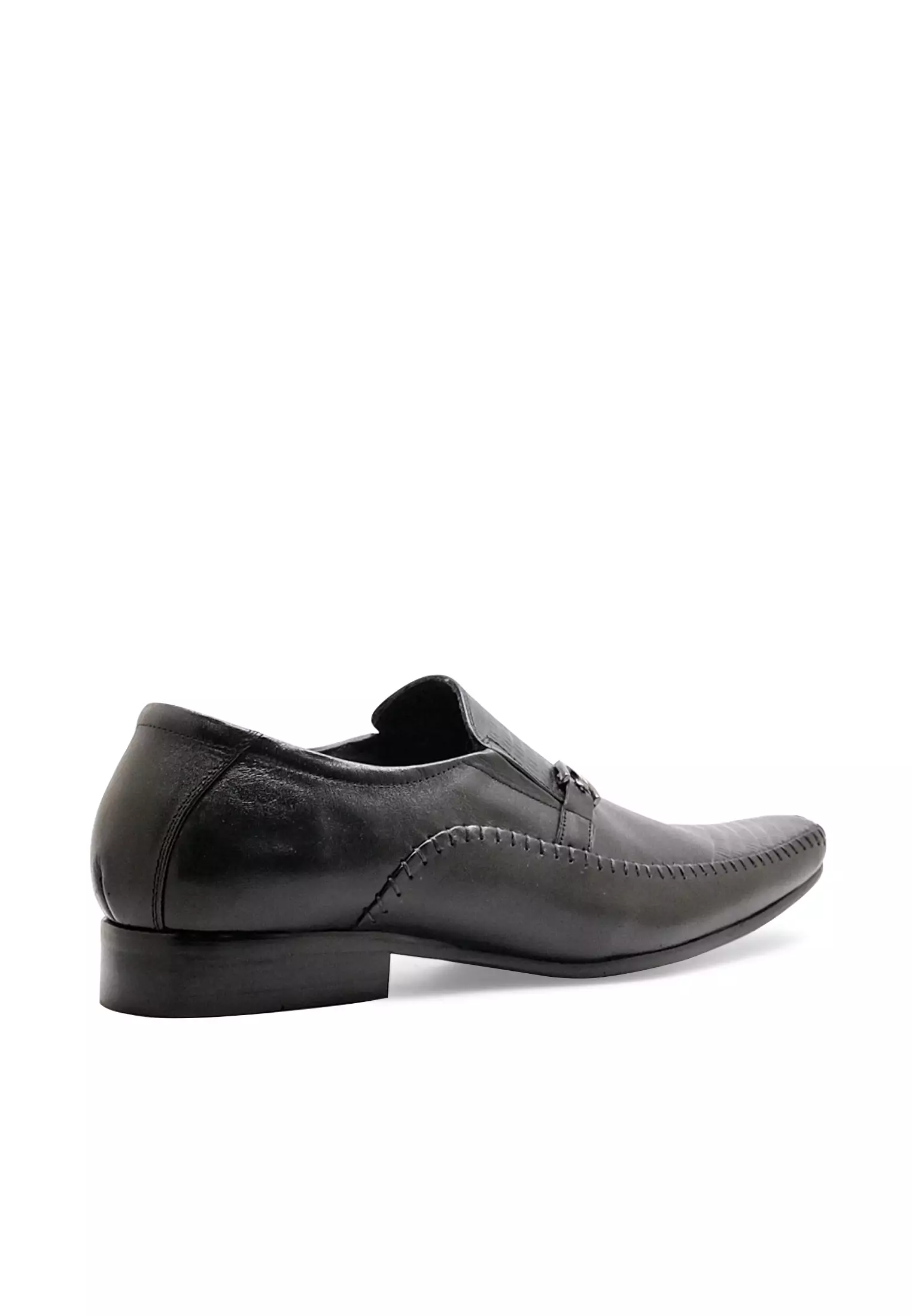 Corvin Sepatu Pantofel Pria Formal Kantor Elegan modis Guinine Leather  - Black