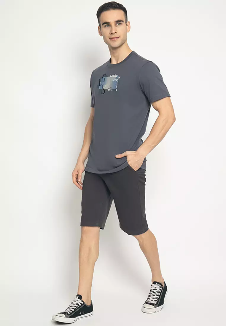 LGS - Celana Chinos Pendek Pria - Katun - Reguler Fit - Stretch - CSS.583.S080