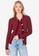 Trendyol red Striped Button Detailed Cardigan 54E42AAB53A35FGS_1