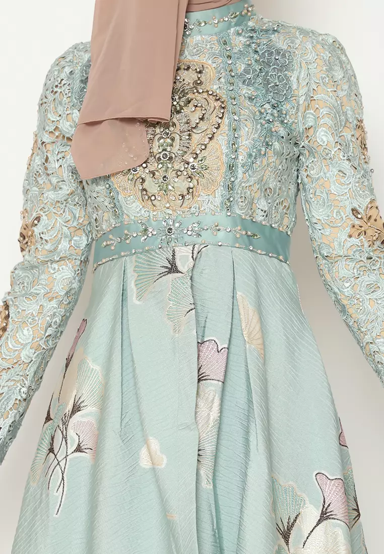 Bibiq Gamis Brokat Satin JACQUARD