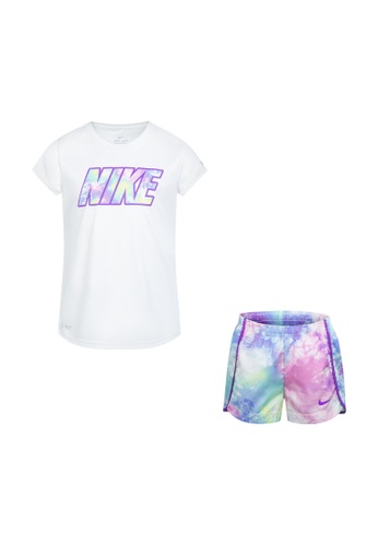 Nike purple Nike All Over Print Sprinter Shorts Set (Little Kids) D6145KA17678CAGS_1