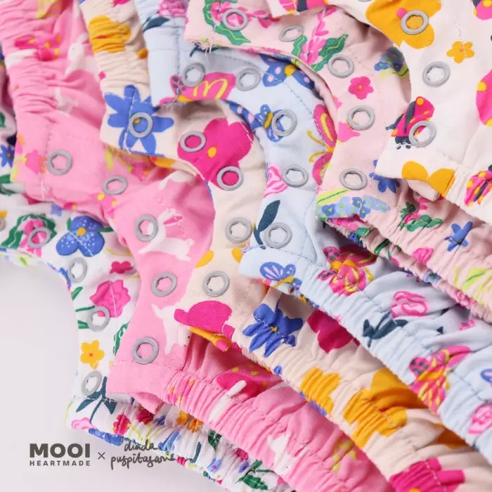 Mooi X Dinda Puspitasari Jumper Bayi Hana Romper Baby - Light Green