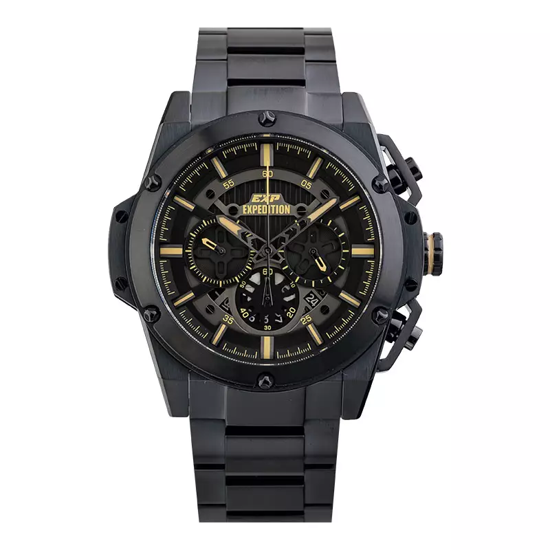 Jual Expedition Jam Tangan Pria Expedition Chronograph E Mc Bipbaiv Men Black Dial Black