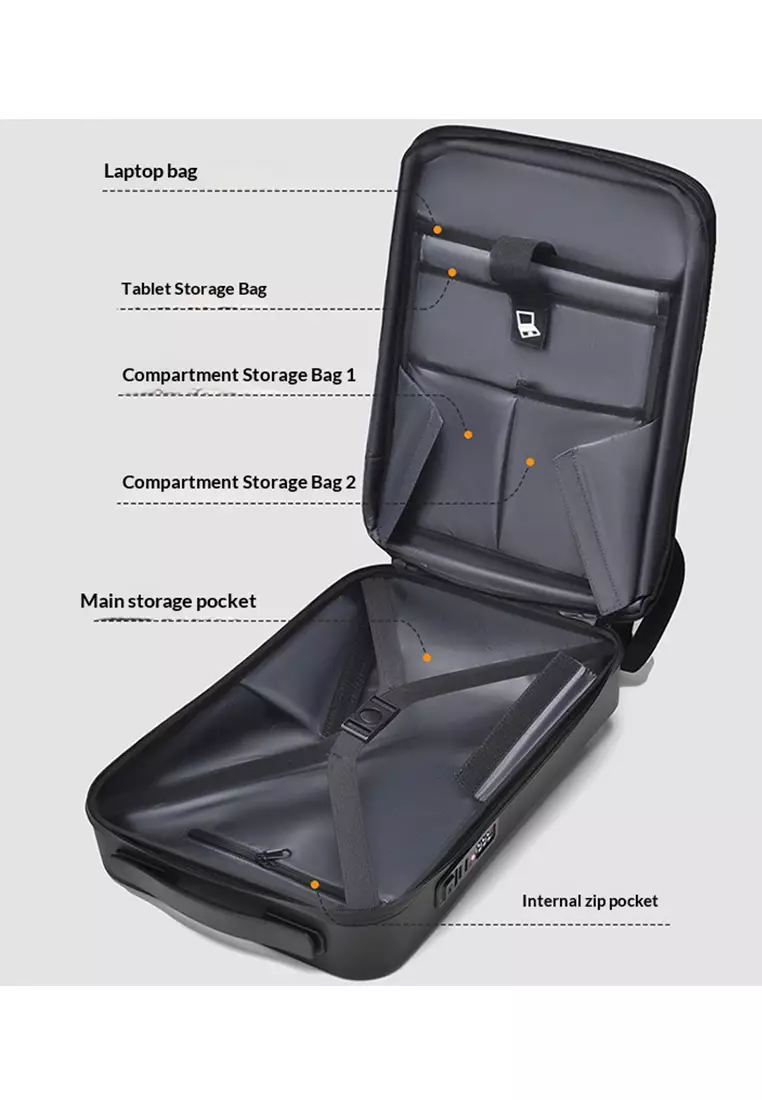 Waterproof Expandable Hard Shell Travel Backpack HA1807