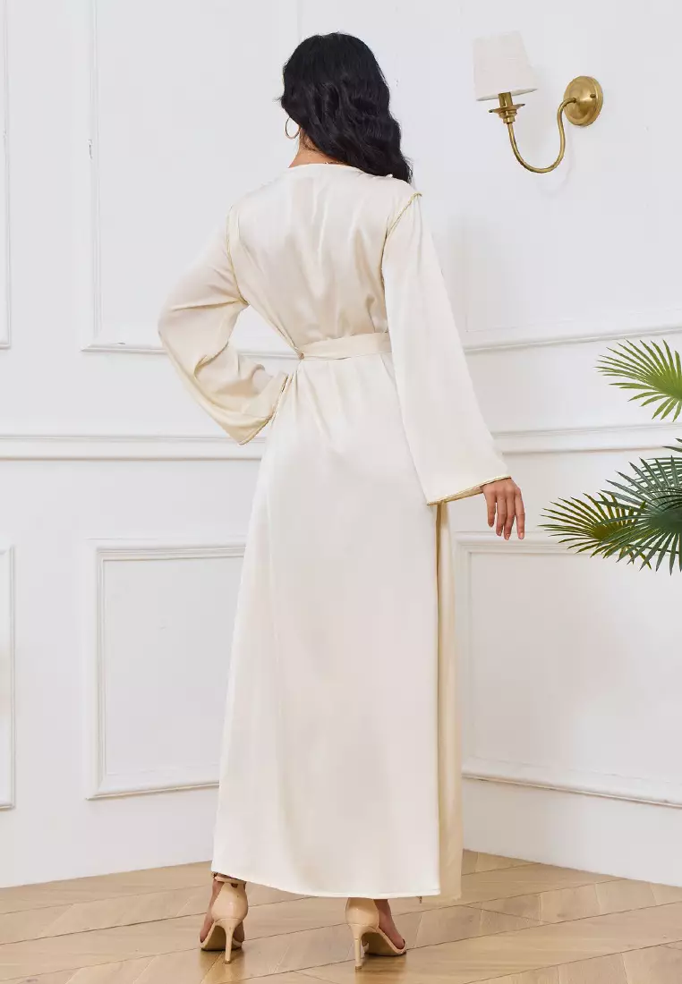 2025 Summer New Product Fashionable and Sexy Slim Fit Waist Wrap Open Backpack Hip Strap Dress for Women CA24021978W