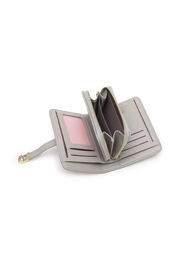 Women's Short Purse / Wallet (Dompet Wanita) - Abu-Abu