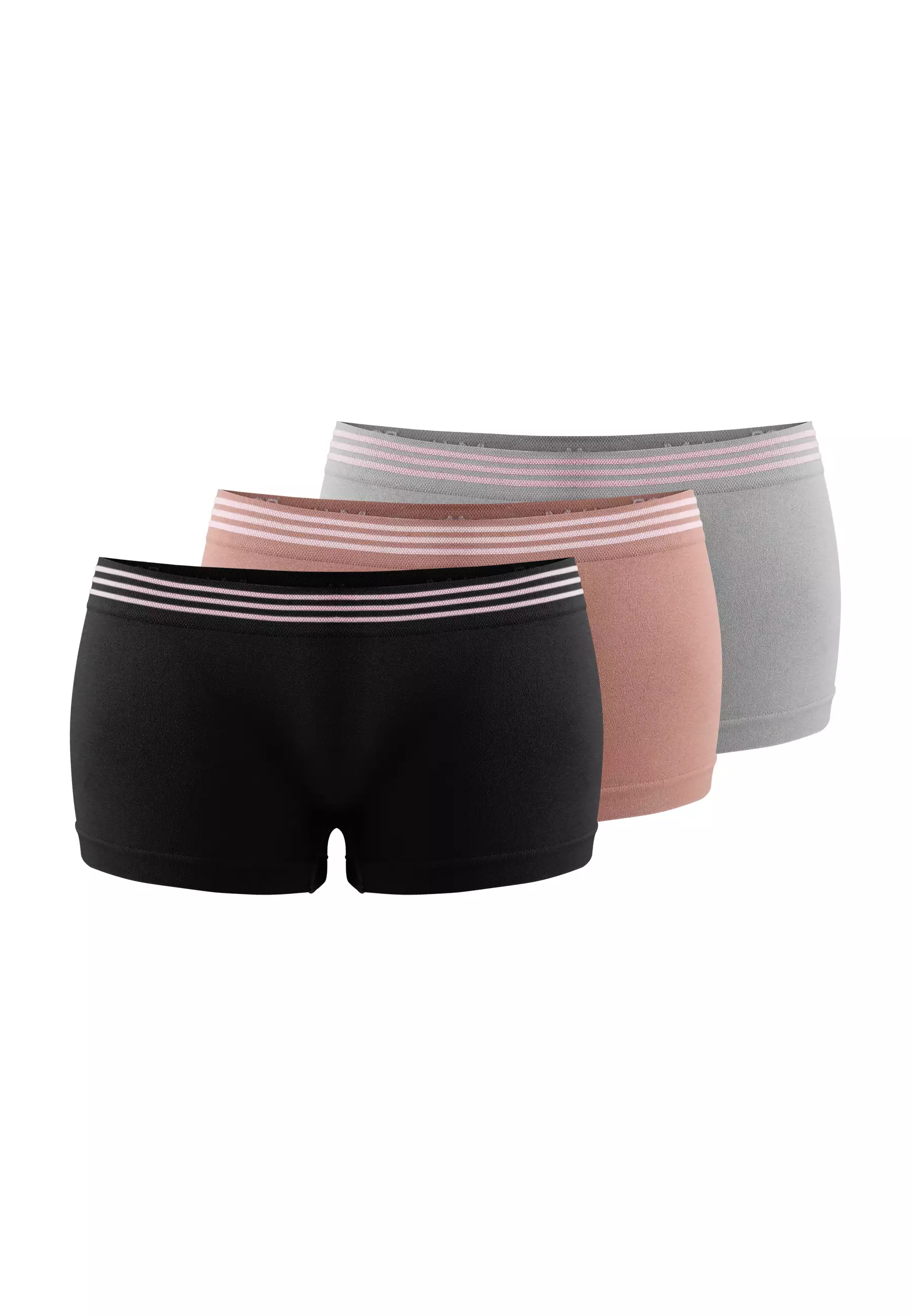 You’ve ( YouHave ) 3pcs Celana Dalam Boxer Wanita Korset Celana Short Boxer Sport Slimming Boyshort  Boy Short Wanita 300086