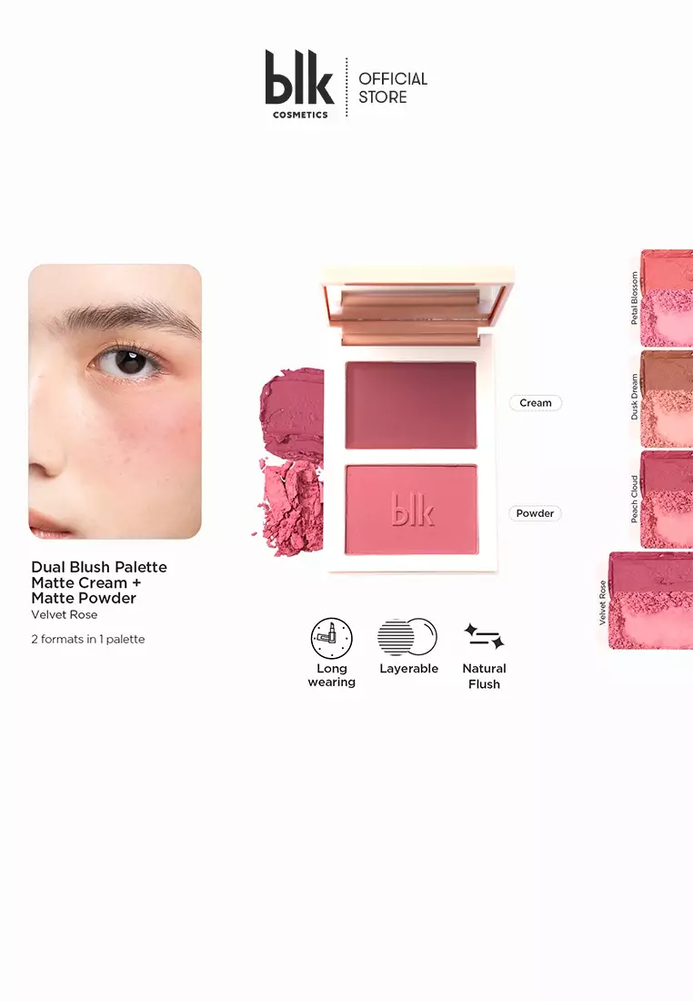 Discount on Blk Cosmetics  shoes - SKU: Blk Cosmetics Daydream Dual Blush Palette Cream+powder Velvet Rose