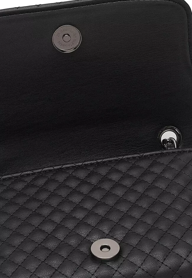 Quilted Sling Bag / Crossbody Bag - Black