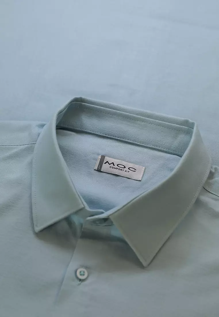 MOC Kemeja Lengan Pendek Pria Ehno - Light Blue