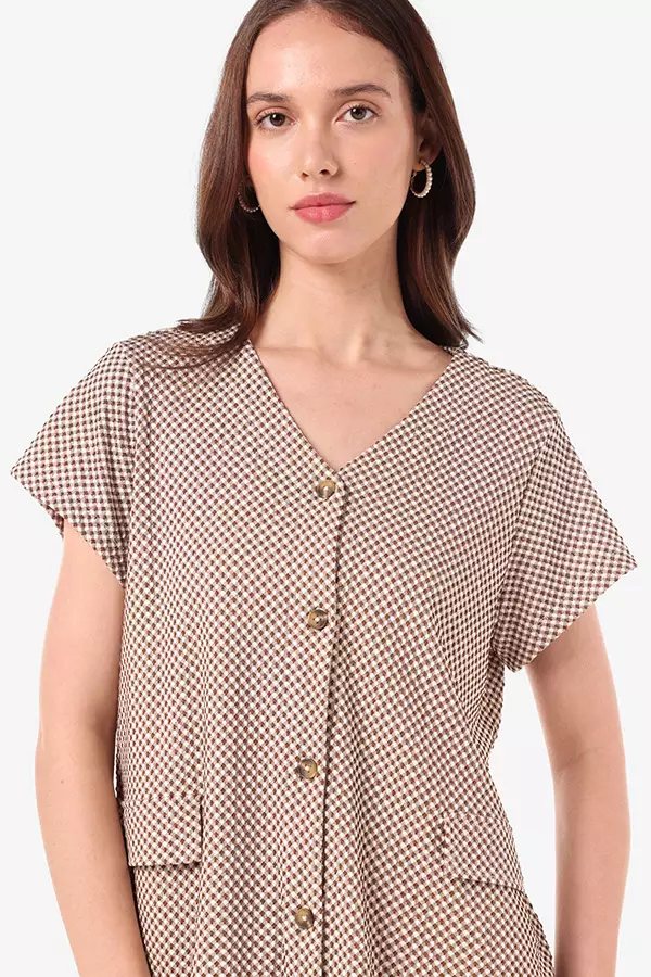 Minimal Marry Blouse Mustard Colour Mustard