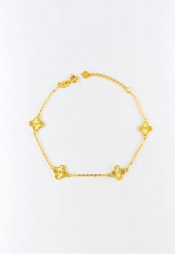 Arthesdam Jewellery gold Arthesdam Jewellery 916 Gold Elegant Dainty Clover Bracelet D0837AC6F73315GS_1