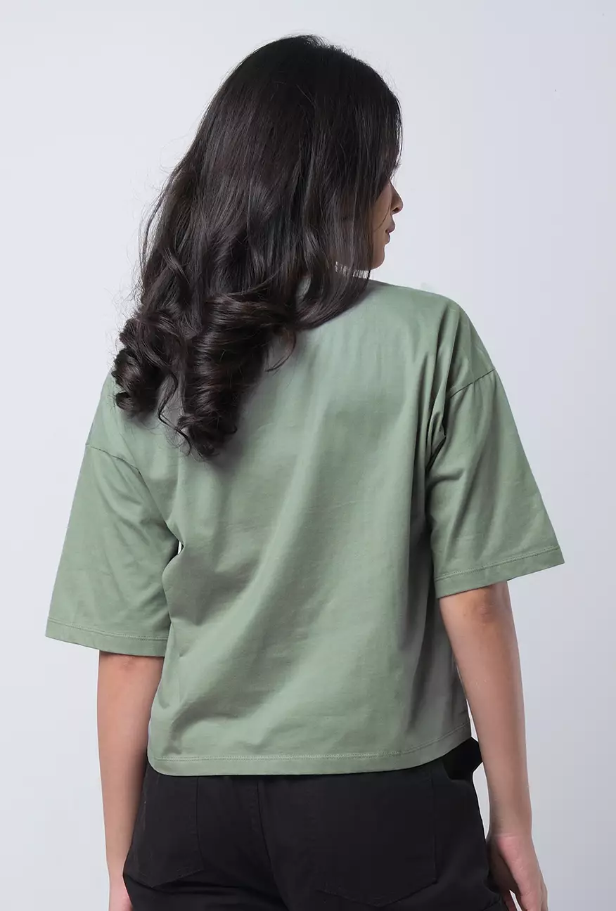 Kaos Wanita Ofelia Dusty Green