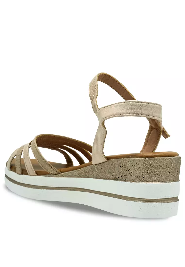 Sling Back Solid Tone Casual Heels