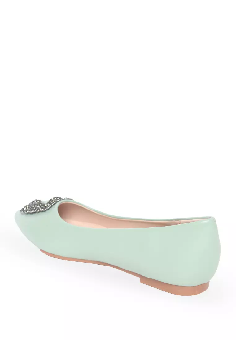 MALIA J2255-13 FLAT SHOES GREEN