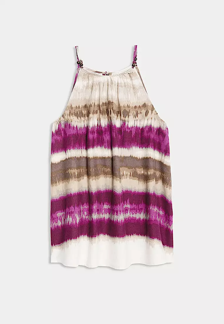 Linen Rich Halter Neck Top