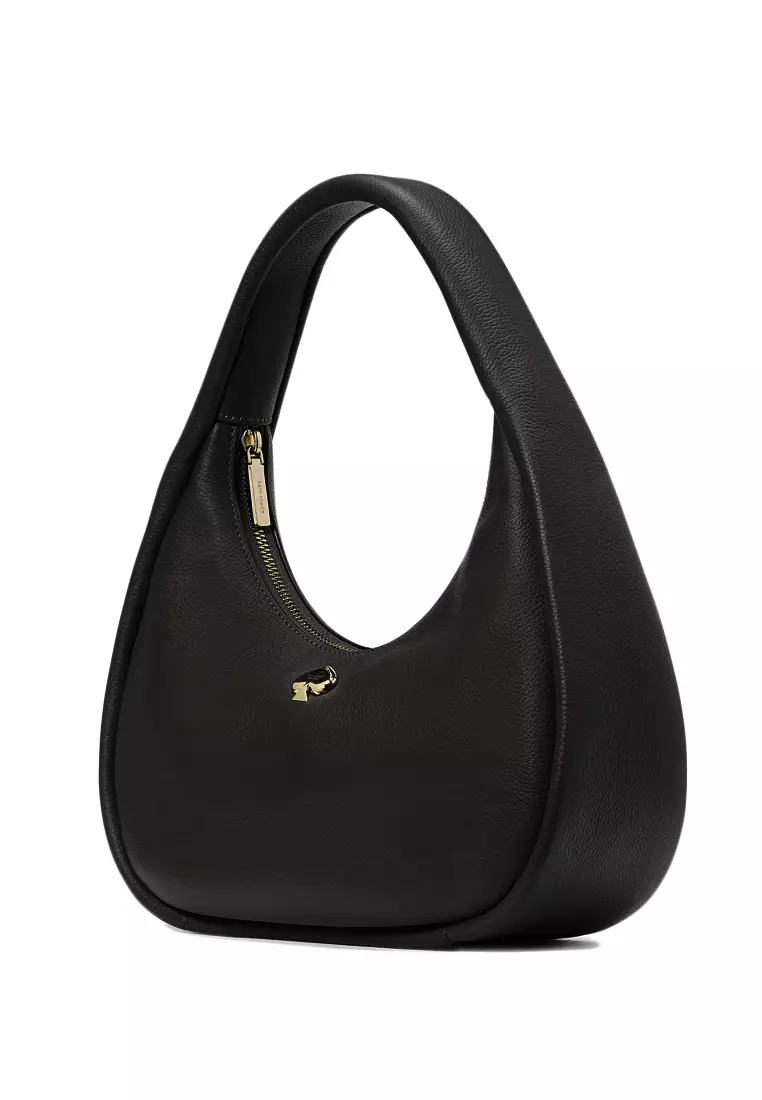 Kayla Crescent Shoulder Bag - Black