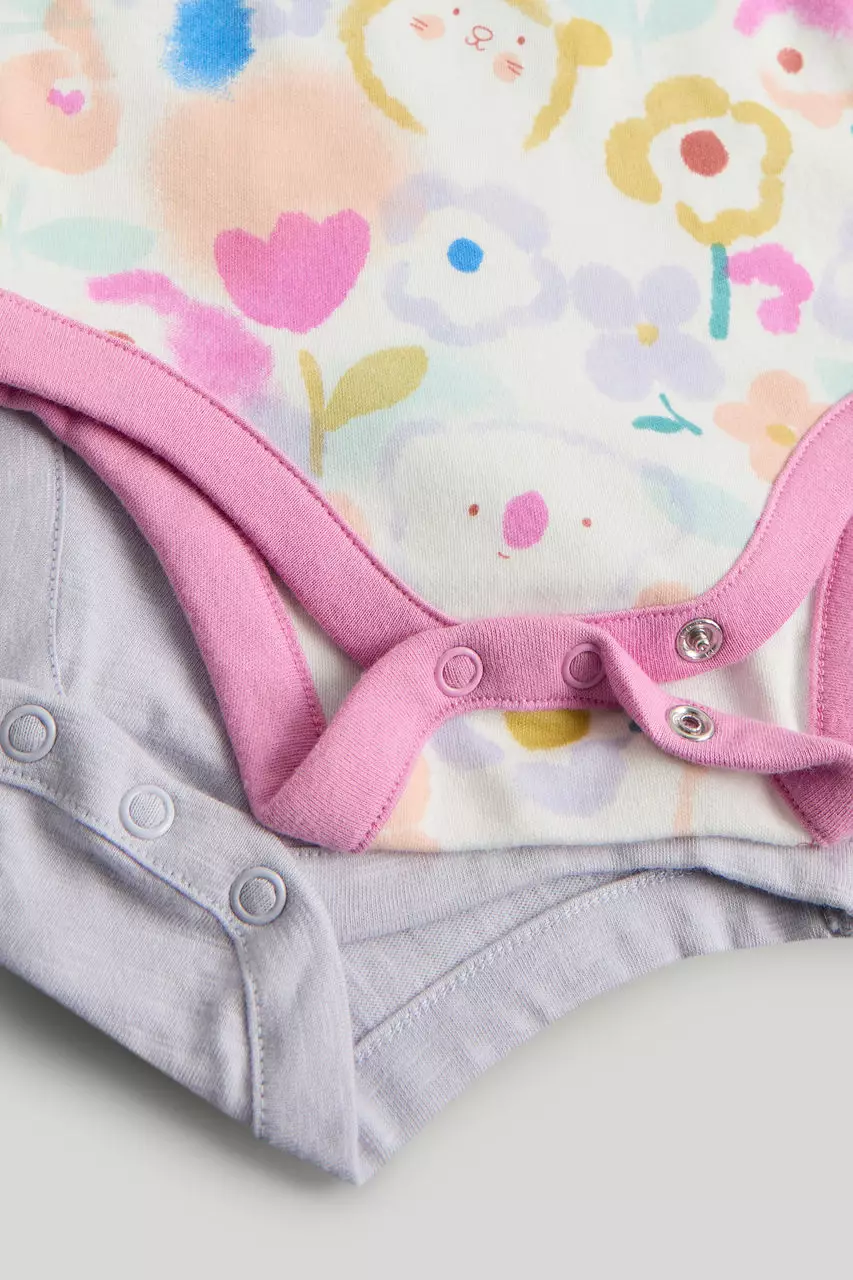 Mothercare 2 Pack Long-Sleeved Bodysuits - Celana Bayi Perempuan (Multi)