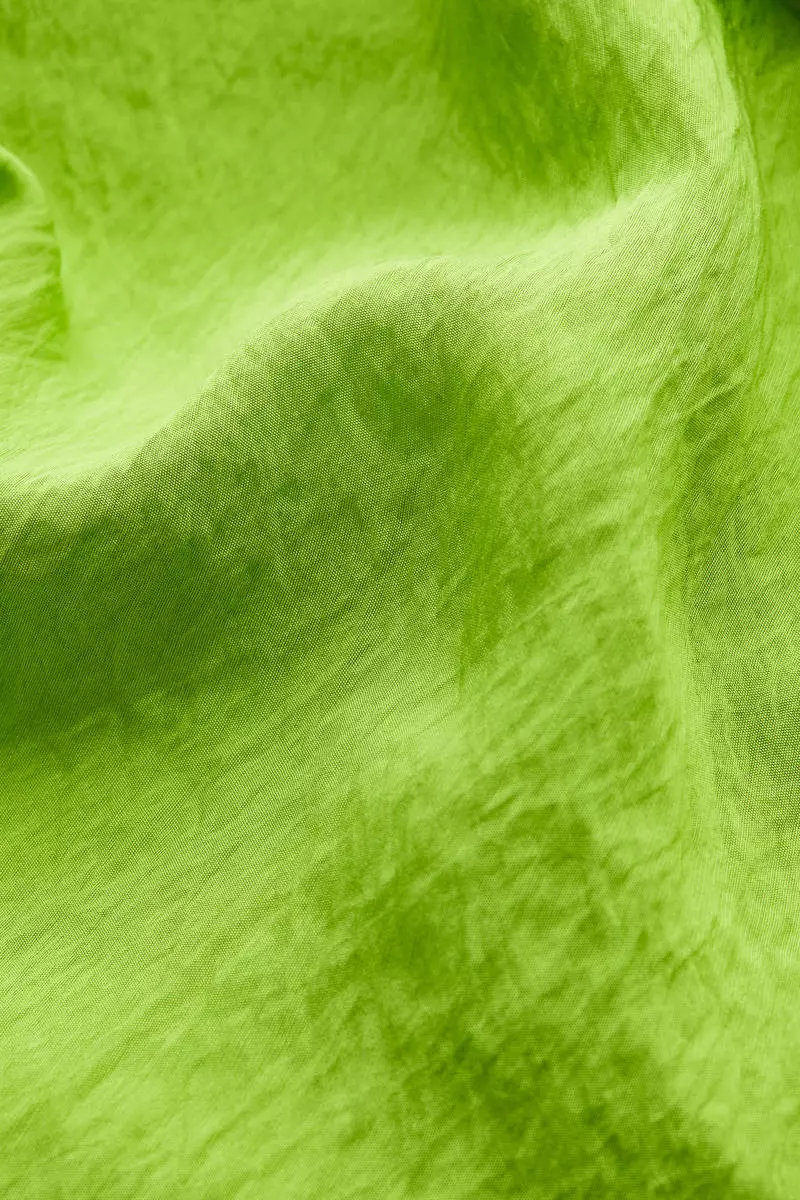 Flounce-trimmed wrap dress