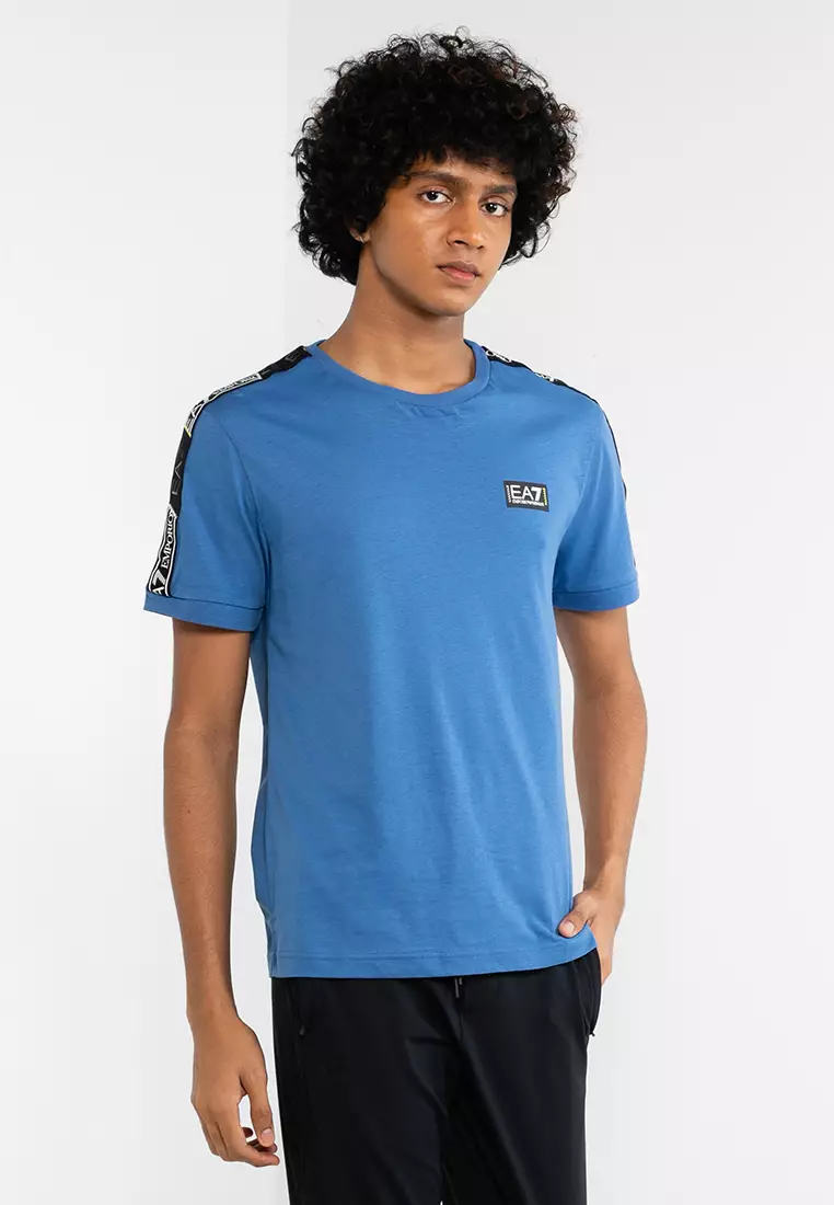 Buy EA7 Emporio Armani Contrasting Stripe T Shirt 2024 Online