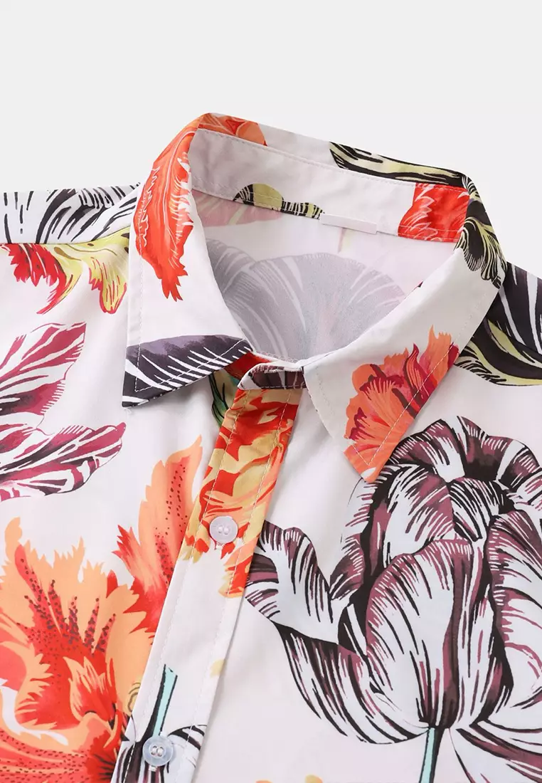 夏威夷印花短袖襯衫 YL-C304