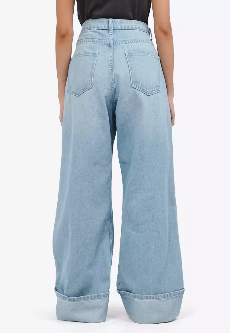 Rolled Up Baggy Jeans