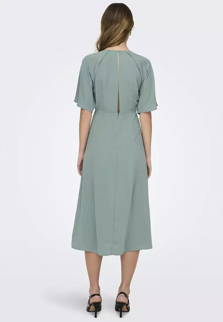 Buy JACQUELINE DE YONG Divya V-Neck Midi Dress 2025 Online ZALORA