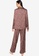 MISSGUIDED brown Sketch Print Pyjama Trouser Set 77720AAC3D54C8GS_2