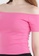 LC WAIKIKI pink Boat Neck Crop Cotton T-Shirt A294AAA93FEEDDGS_2