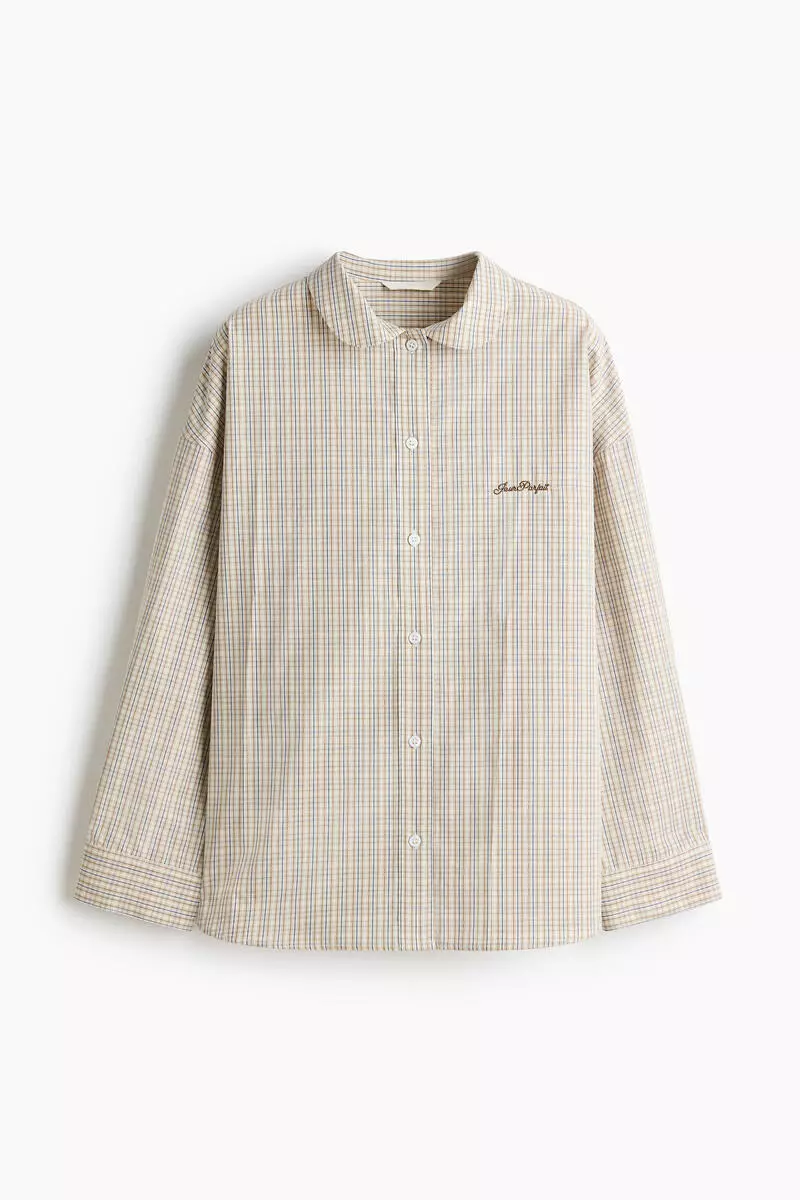 Cotton poplin shirt