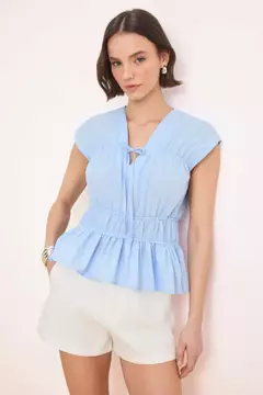 Blue Ruched