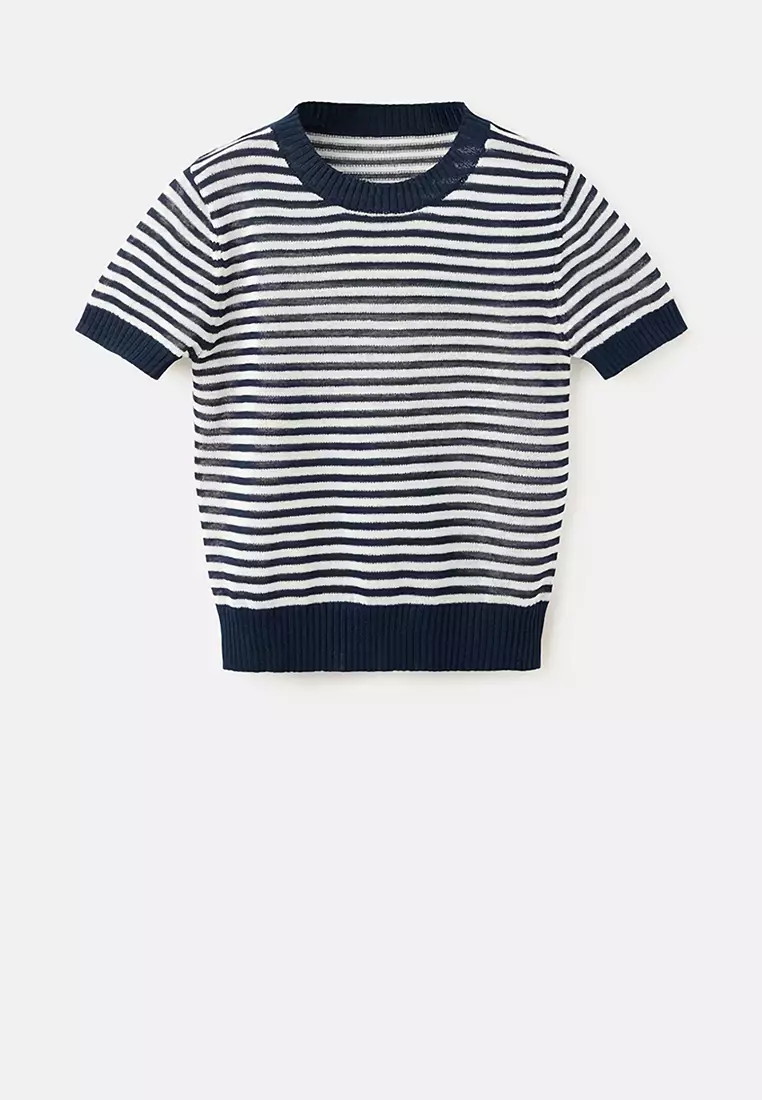 Crop Striped Sweater