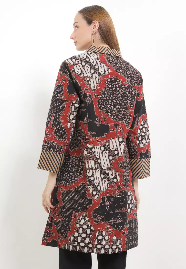 Atheelah Outer Tunik Batik Tanahan Modern Gradasi Series