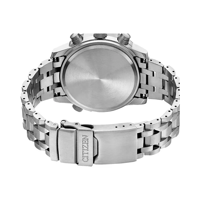 Jam Tangan Pria Citizen Promaster CB5850-80L Pilot Radio Controlled Chronograph Dual Tone Dial Titanium Strap