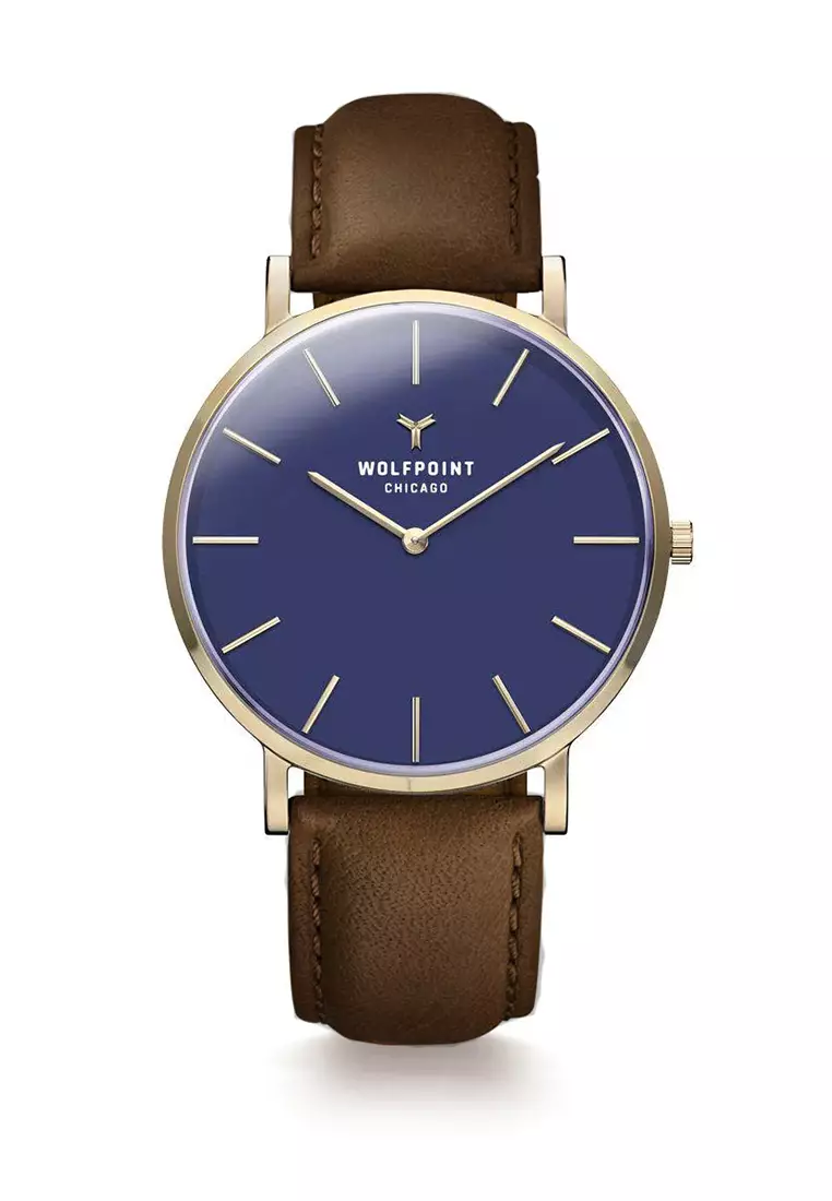 Gold watch clearance blue dial