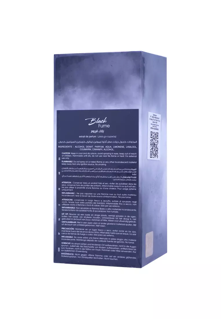 Ahmed Al Maghribi Black Fume Unisex Extrait de Parfum 100 ML