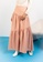 Lubna pink Linen Maxi Flared Skirt 3FD39AACCC1CD2GS_1