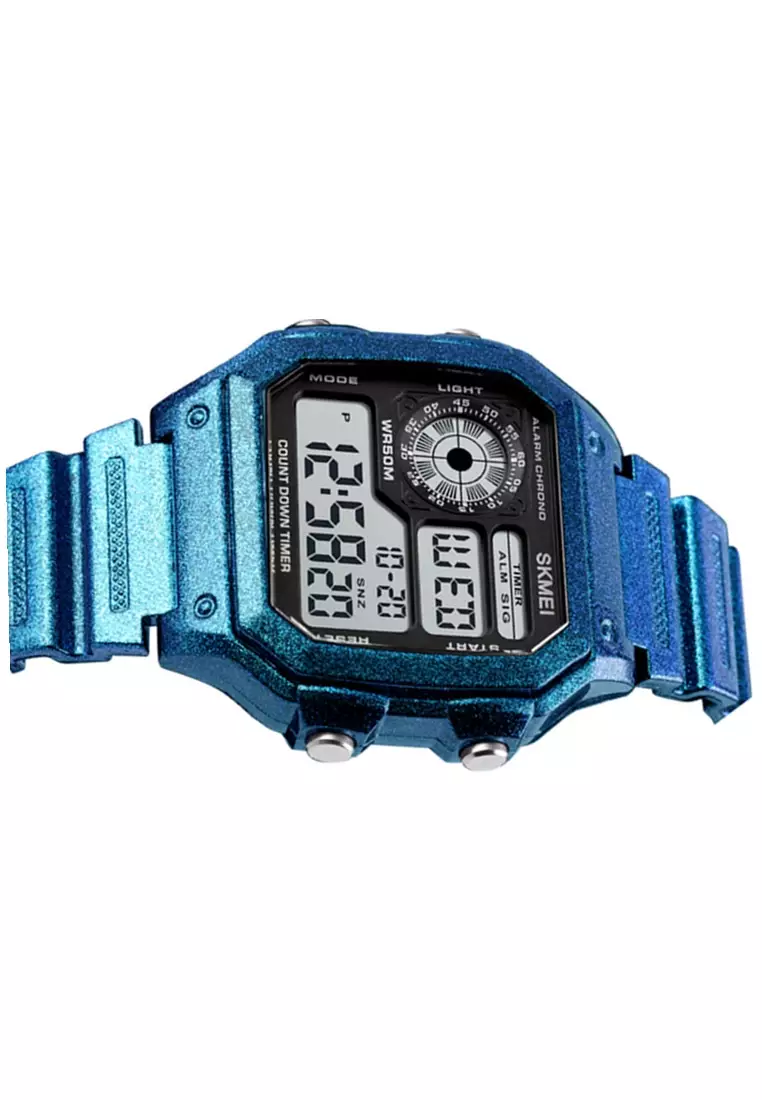 Jam Tangan Casual Digital Pria Stopwatch Waterproof Many Function Strap Tali Material Silicone JK91 ORIGINAL