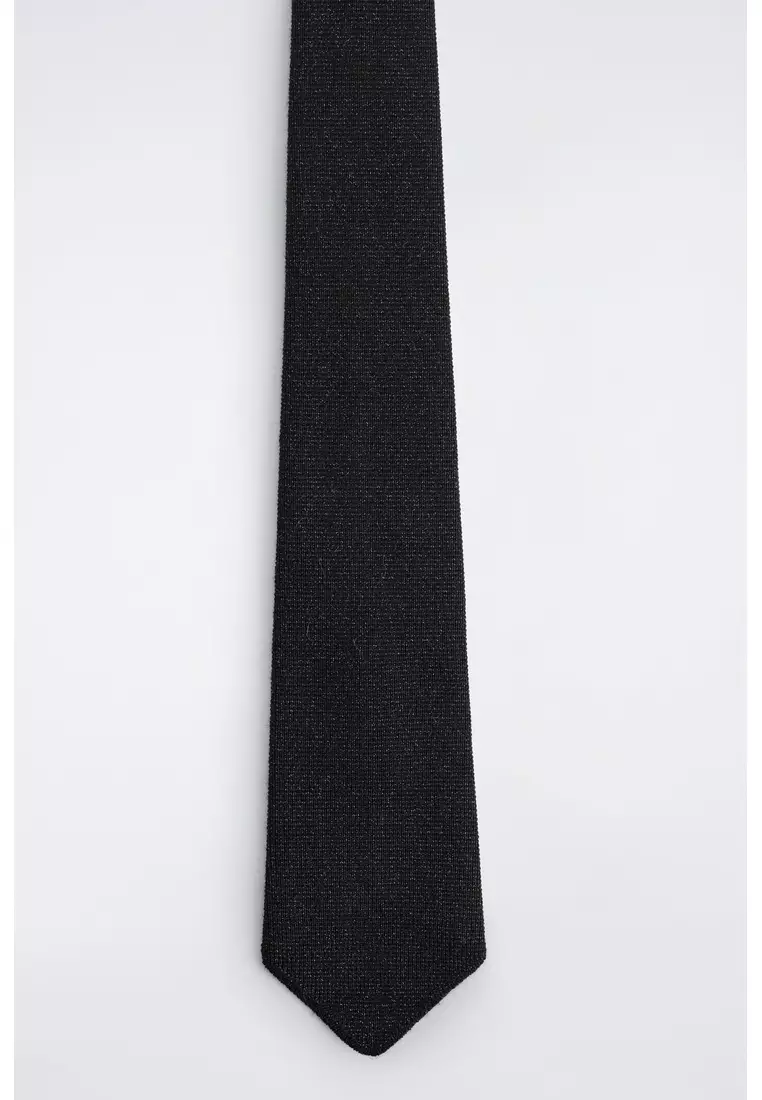 SPARKLY KNITTED MERINO WOOL TIE