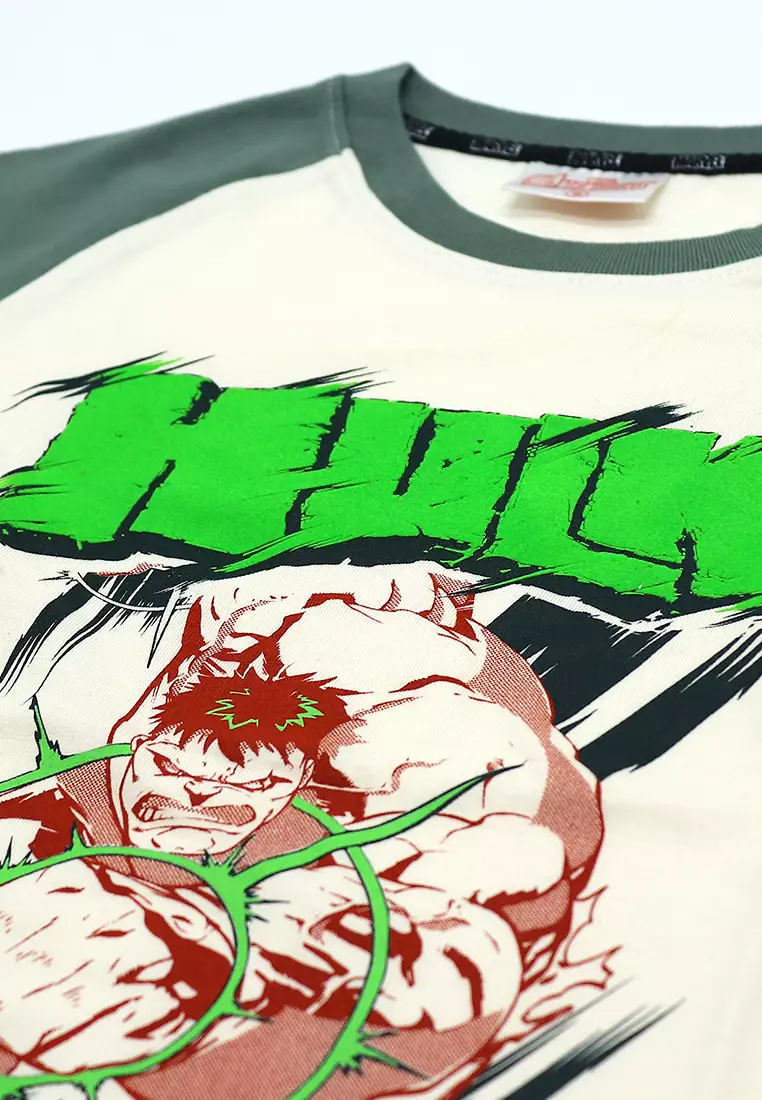 Boys Licensed Graphic Raglan T-Shirt "The Hulk"