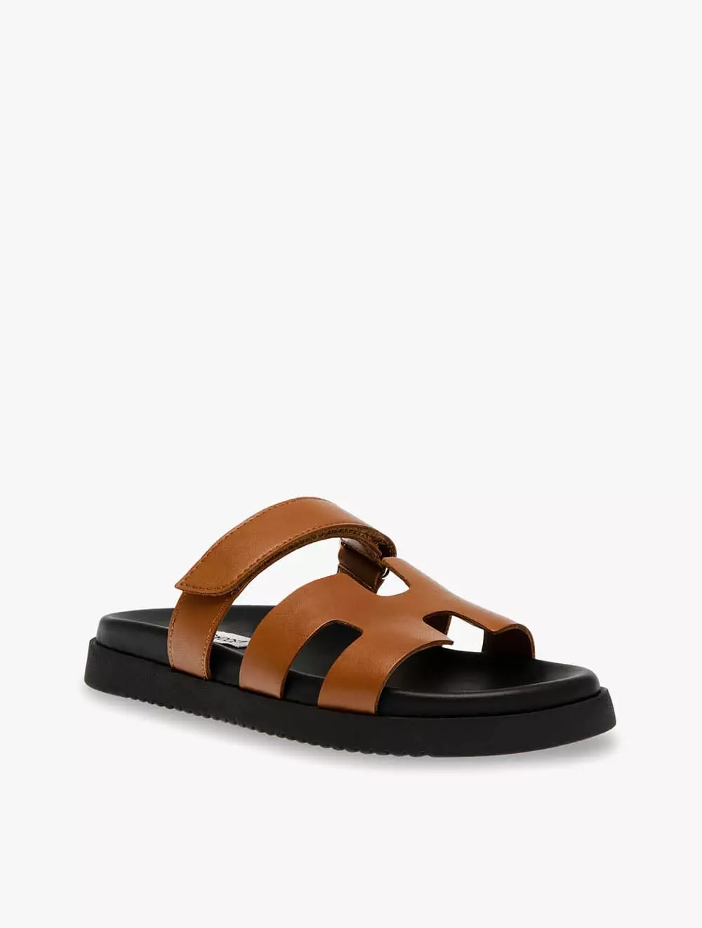 Steve Madden MAYVEN-CN Women's Flat Sandals- Cognac